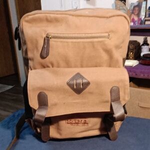 Portage Travel Gear Canvas Backpack.